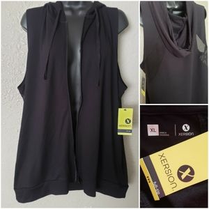 XL - Trendy Black Hoodie Vest